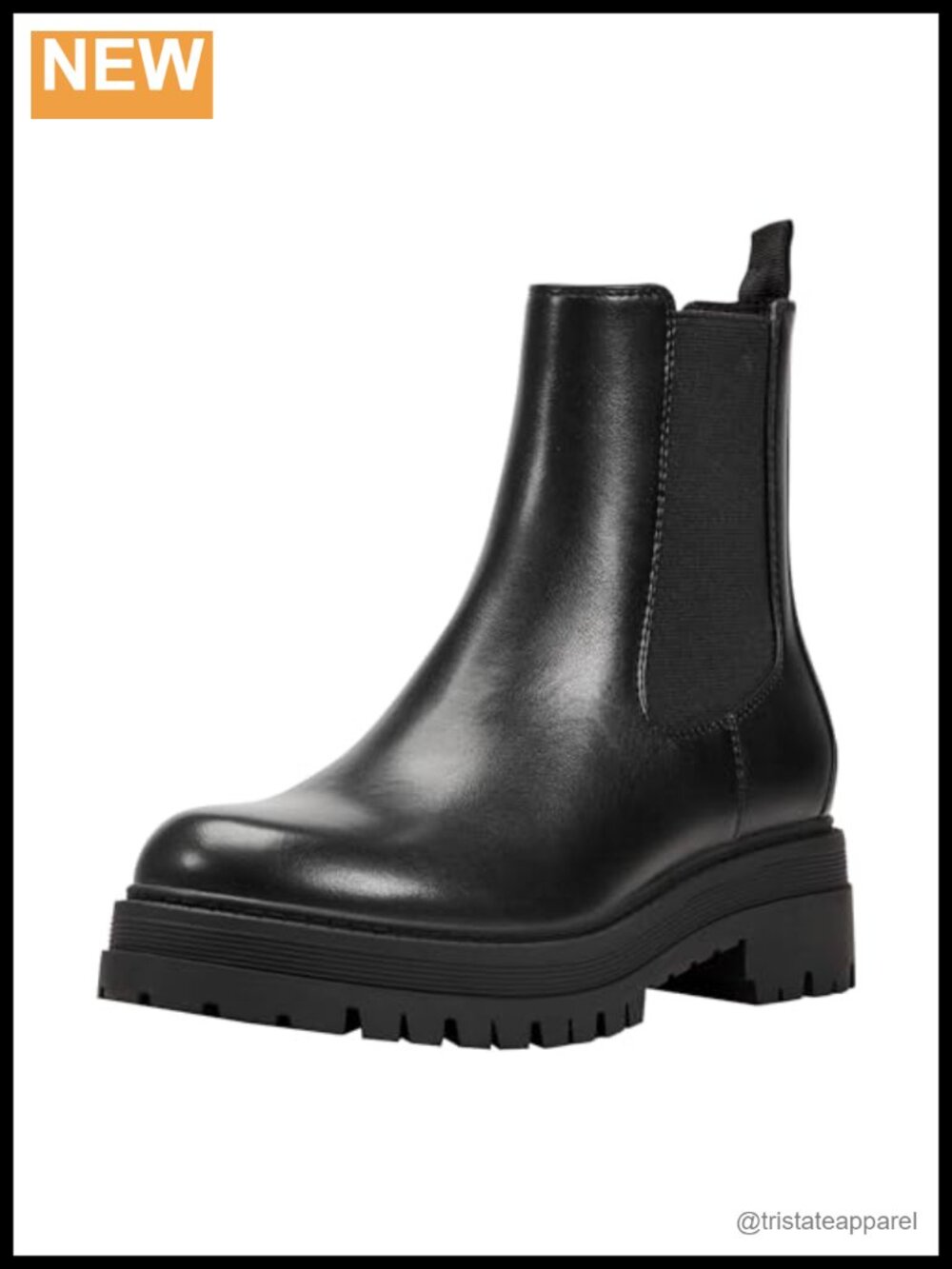 Marc Fisher Women's Ankle Booties Faux Leather Pull-On Lug Sole